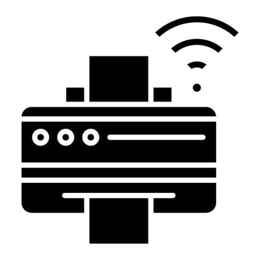 Smart Printer Glyph Icon