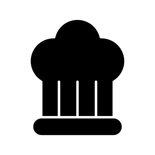 Chef Hat Glyph Icon