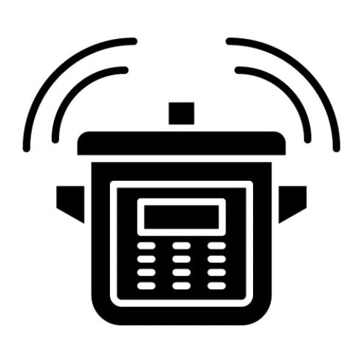 Smart Cooker Glyph Icon