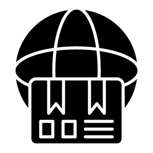 Global Delivery Glyph Icon