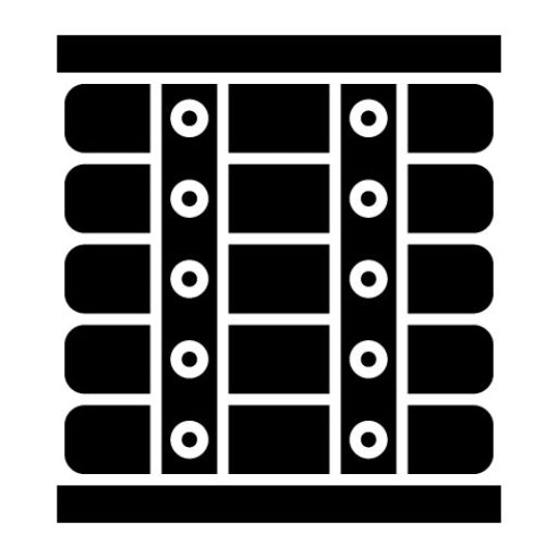 Wooden Box Glyph Icon
