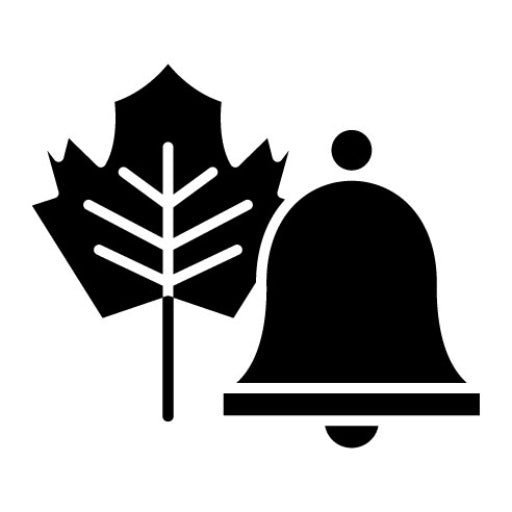 Autumn Bell Glyph Icon