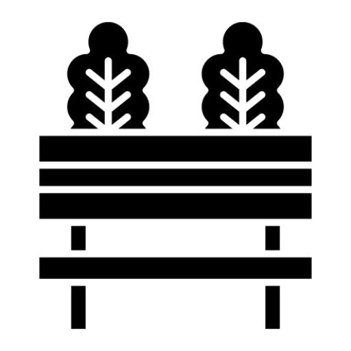Autumn Bench Glyph Icon