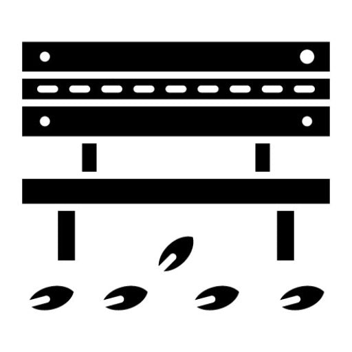 Autumn Bench Glyph Icon | Autumn