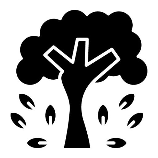 Autumn Tree Glyph Icon