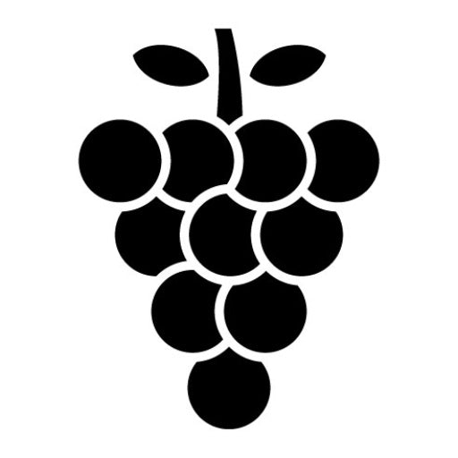 Grapes Glyph Icon