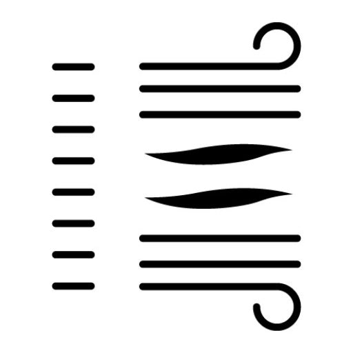 Wind Glyph Icon