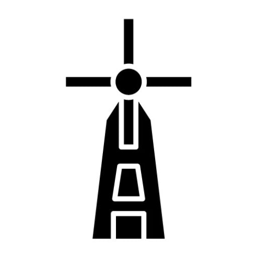 Windmill Glyph Icon