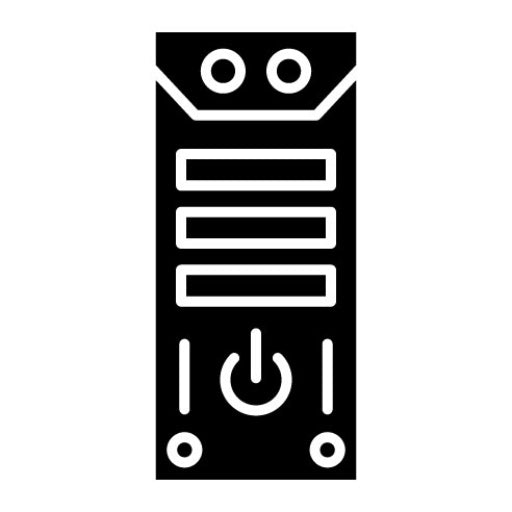 Cpu Glyph Icon | Electronic Devices