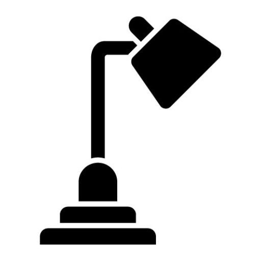 Table Lamp Glyph Icon