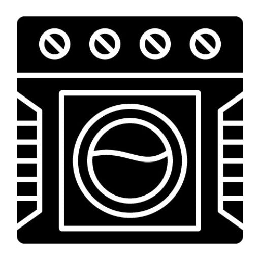 Washing Machine Glyph Icon | Electronic Devices