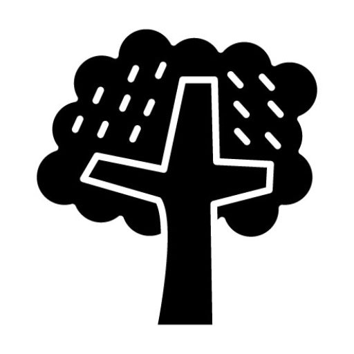 Autumn Tree Glyph Icon | Weather