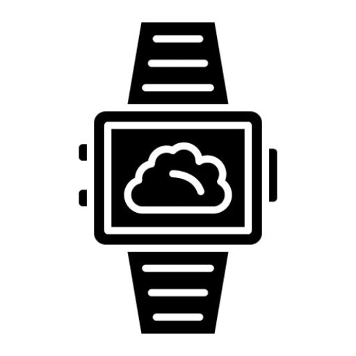 Smartwatch Weather Glyph Icon