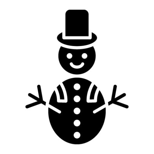 Snowman Glyph Icon | Weather