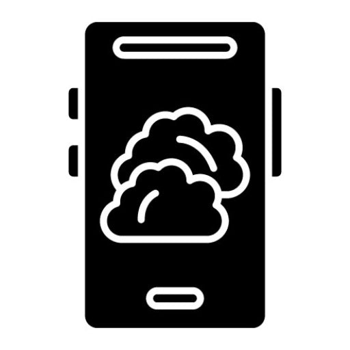Weather App Glyph Icon