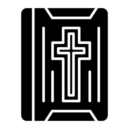 Bible Glyph Icon | Funeral