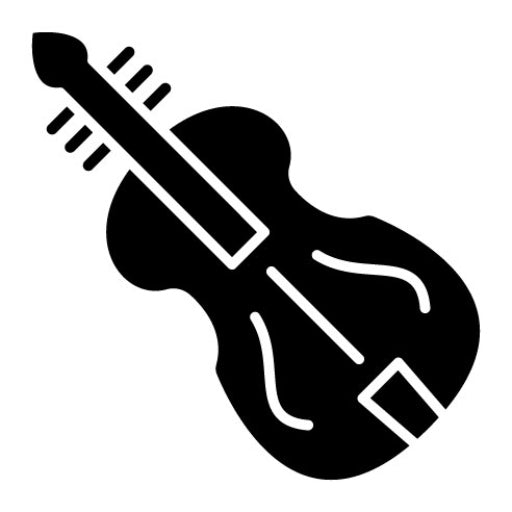 Violin Glyph Icon | Funeral
