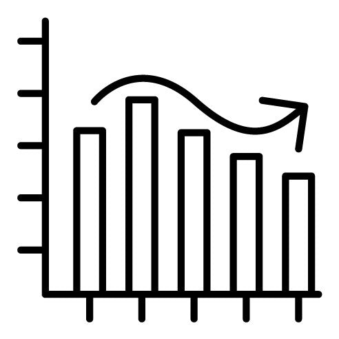 Bell Shaped Graph Icon