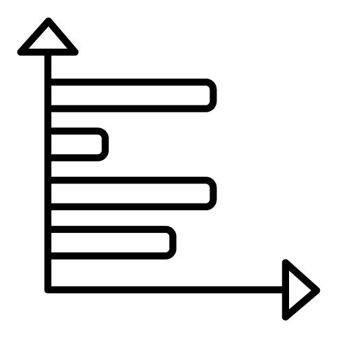 Horizontal Bar Chart Icon