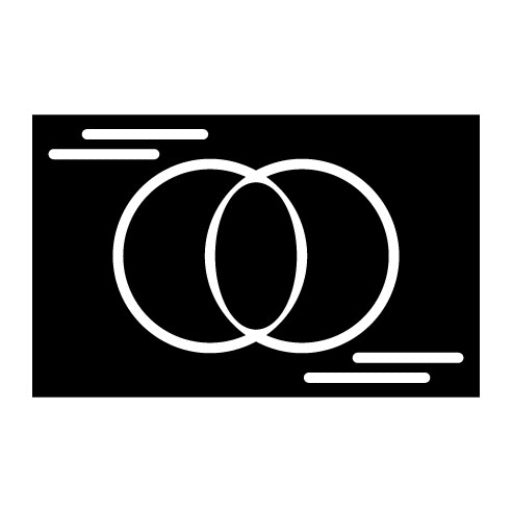 Venn Diagram Glyph Icon | Infographics