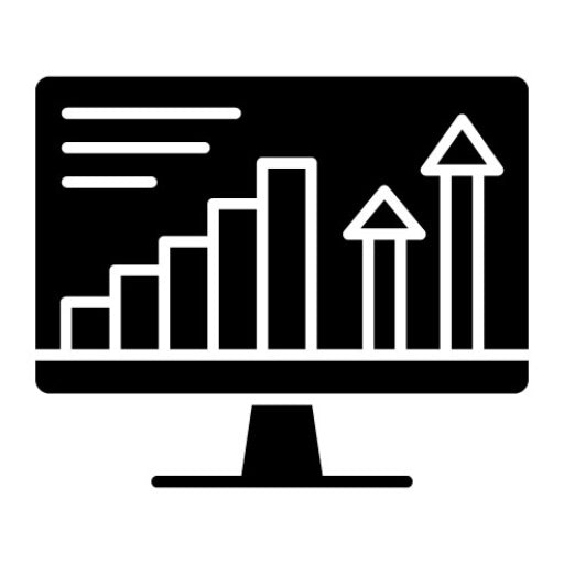 Website Statistics Glyph Icon