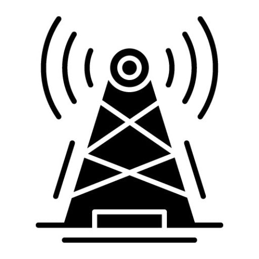 Broadcast Glyph Icon