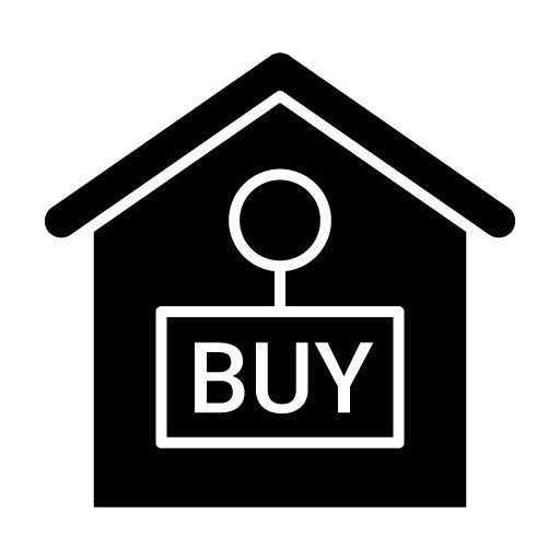 Buy House Glyph Icon