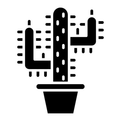 Cactus Glyph Icon | Desert