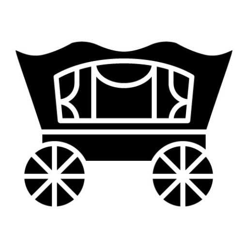 Desert Carriage Glyph Icon