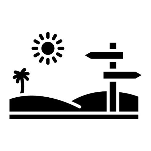Desert Direction Glyph Icon