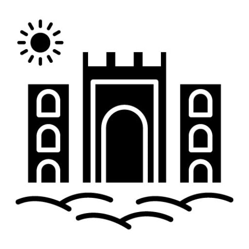 Desert Hotel Glyph Icon