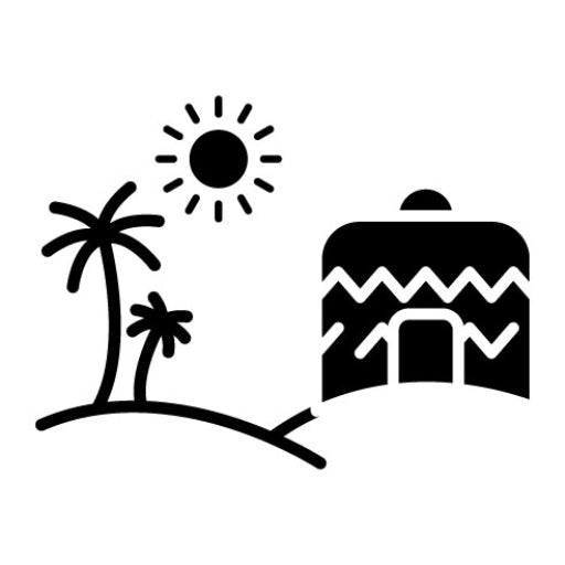 Desert House Glyph Icon