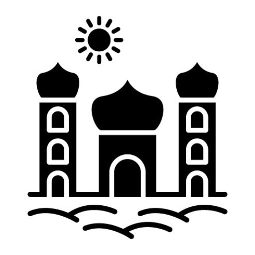 Desert Palace Glyph Icon