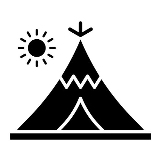 Desert Tipi Glyph Icon