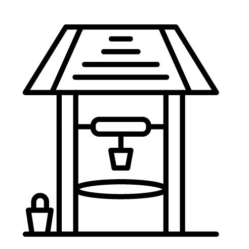 Desert Water Well Icon