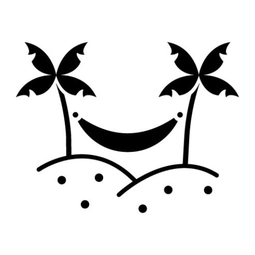 Hammock Glyph Icon | Desert