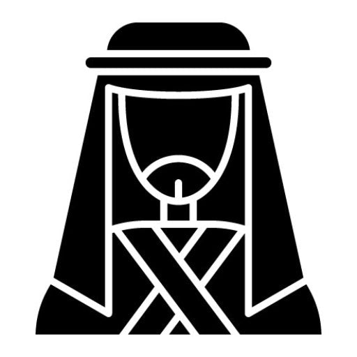 Male Bedouin Glyph Icon