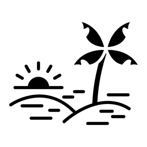 Palm Trees Glyph Icon