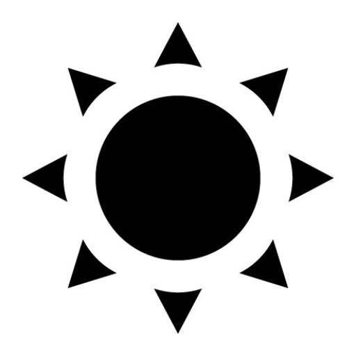 Sun Glyph Icon | Desert
