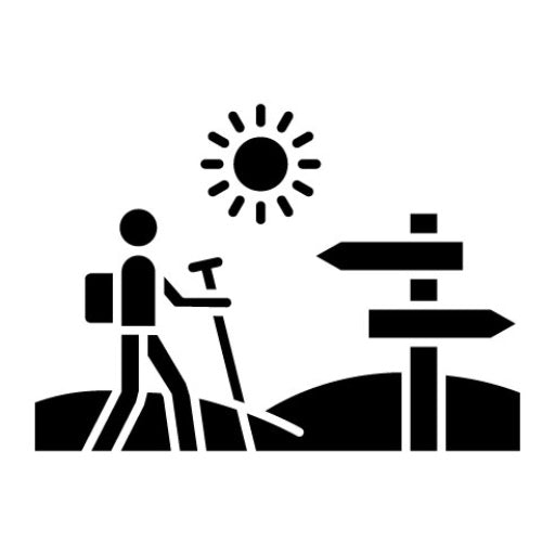 Tourist Glyph Icon
