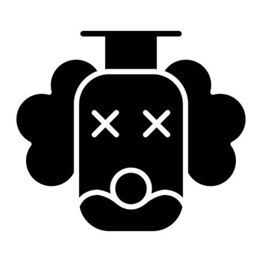 Clown Glyph Icon | Halloween