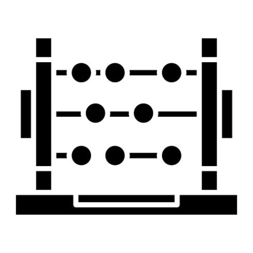 Abacus Glyph Icon | Back to School