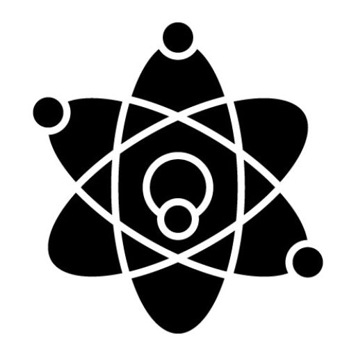 Atom Glyph Icon