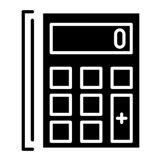 Calculator Glyph Icon | Back to School