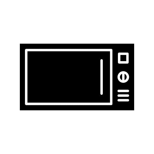 Microwave Glyph Icon