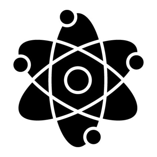 Atoms Glyph Icon
