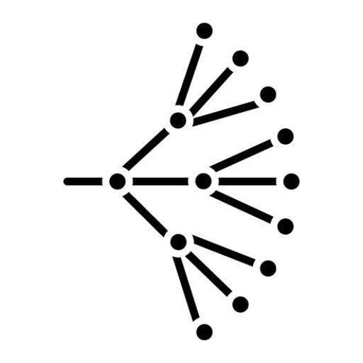 Nuclear Fission Glyph Icon