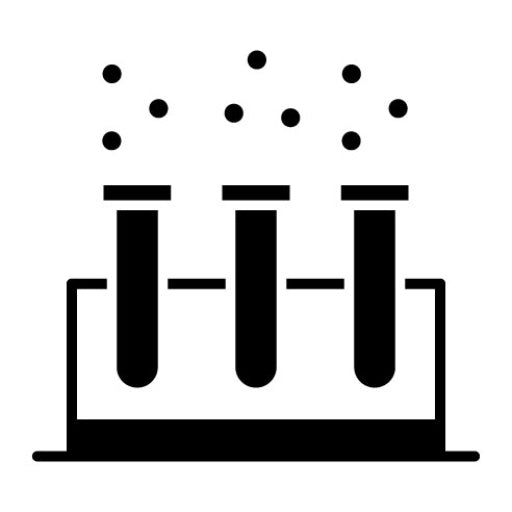 Test Tube Glyph Icon | Nuclear Energy