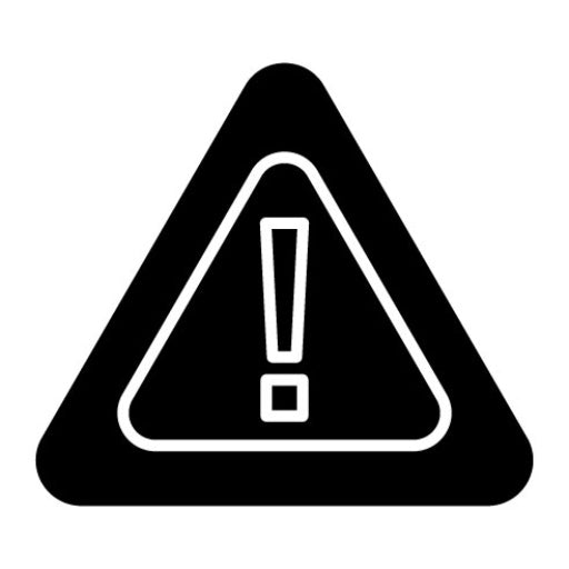 Warning Sign Glyph Icon | Nuclear Energy