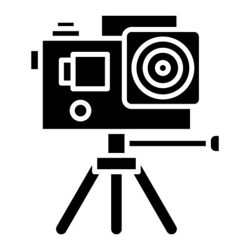Action Camera Glyph Icon | Photography